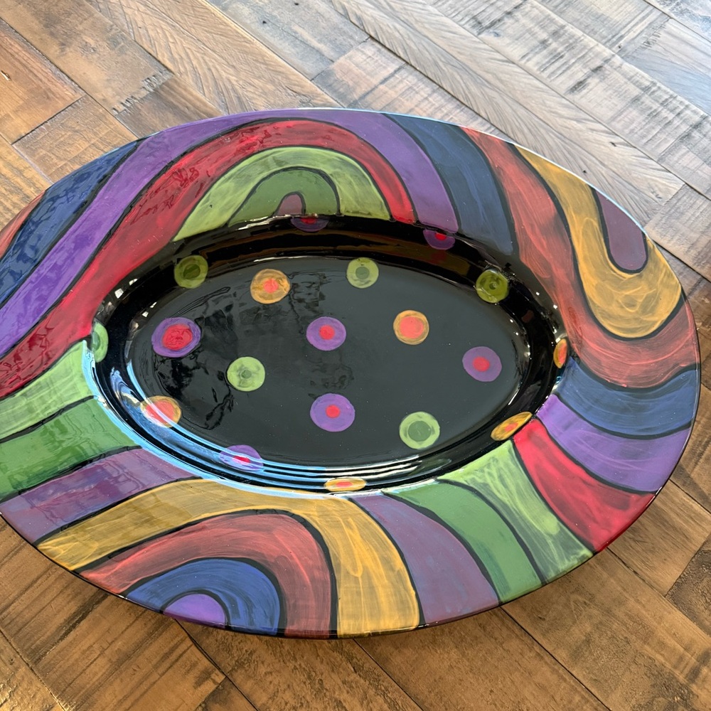 Romy & Clare Ceramic platter made in Jasper, IN